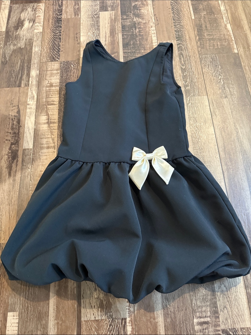 abercrombie kids Black Party Dress with Bow like new ! Size 11/12